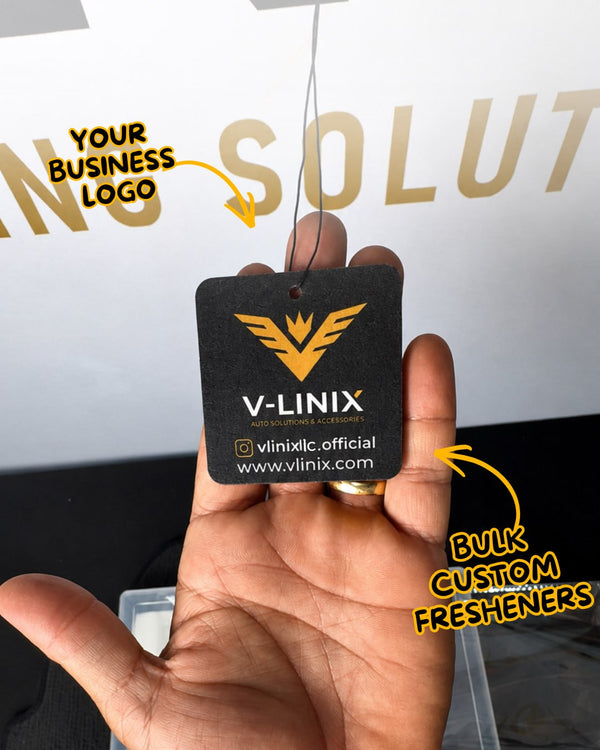 Custom logo air freshener for business giveaways, photo 2 - V-LINIX