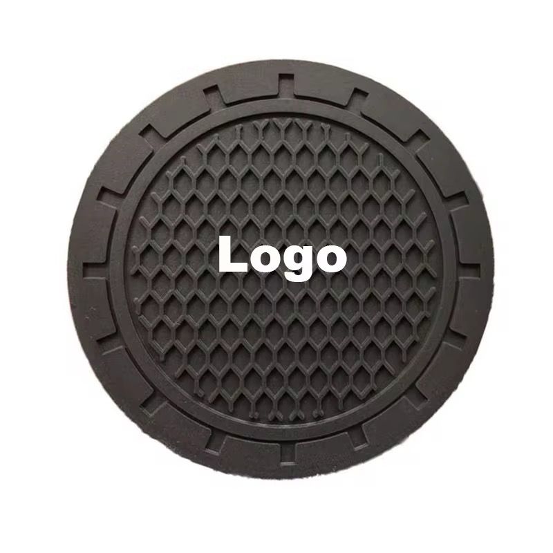 PORTAVASOS DE GOMA PERSONALIZADO PARA COCHE CON TU LOGO – (2 PIEZAS POR JUEGO) - VLINIX