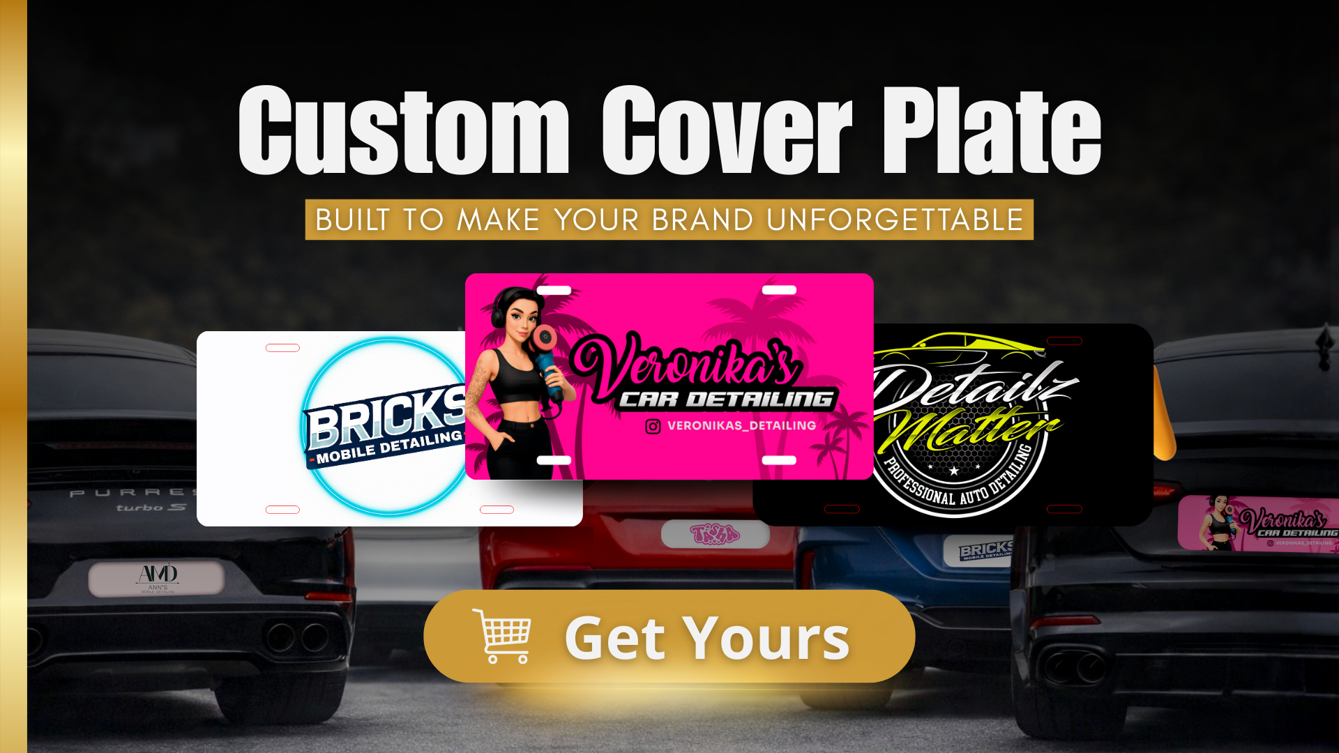 Placas de cubierta personalizadas para detallistas