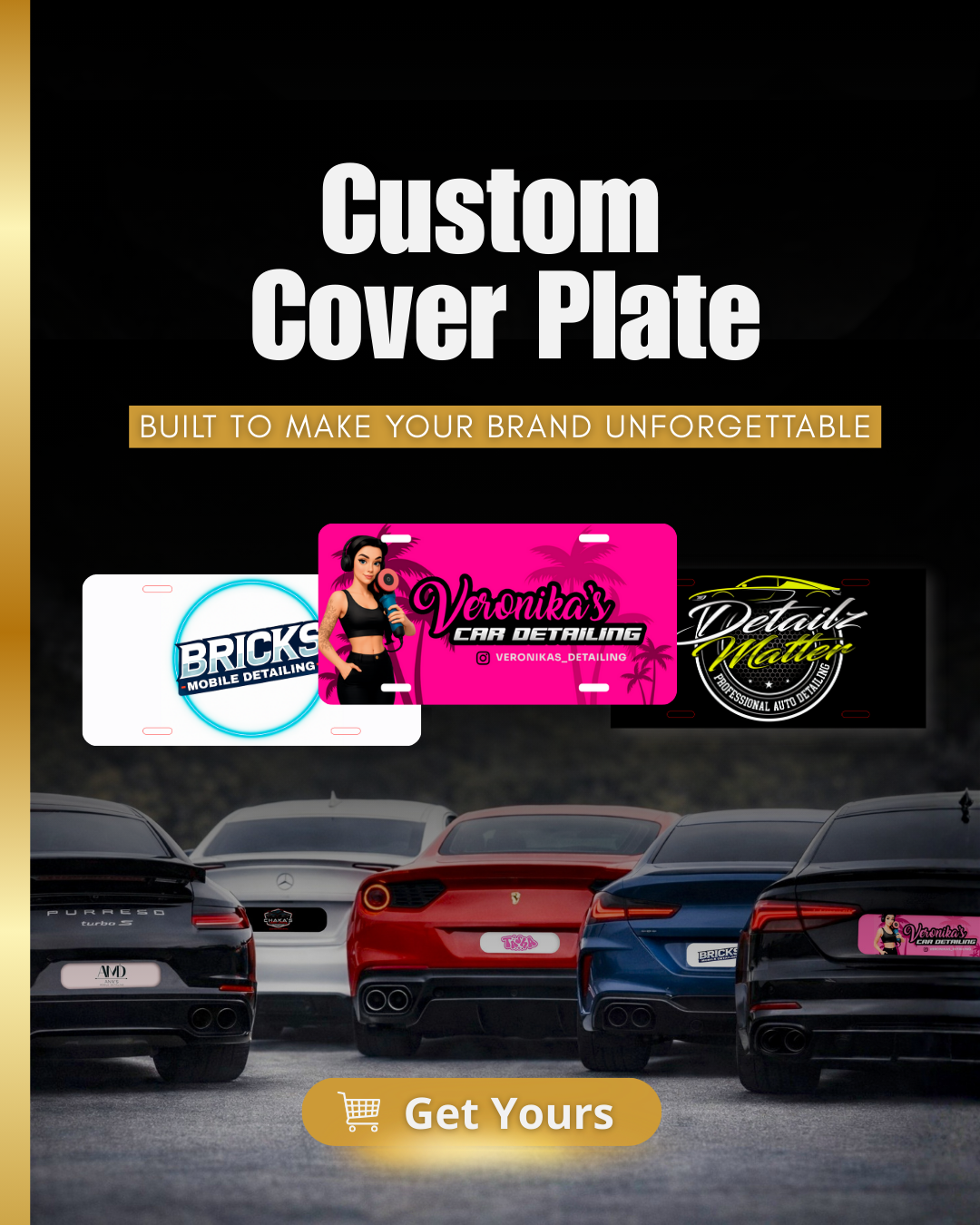 Placas de cubierta personalizadas para detallistas