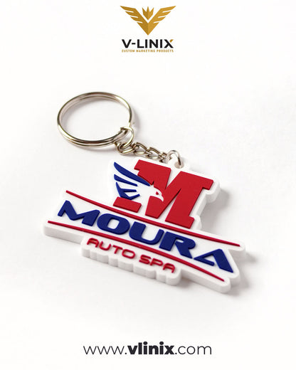 200 piezas - LLAVEROS SERIE LOGO - PVC SUAVE PERSONALIZADO 2D/3D