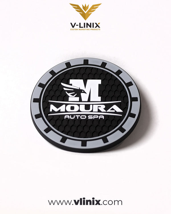 CUSTOM RUBBER CAR CUP HOLDER WITH YOUR LOGO – (2 PIECES PER SET) - VLINIX