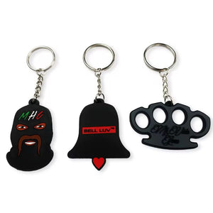 100pcs - LOGO SERIES KEYCHAIN – CUSTOM 2D/3D SOFT PVC