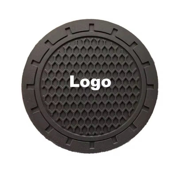CUSTOM RUBBER CAR CUP HOLDER WITH YOUR LOGO – (2 PIECES PER SET) - VLINIX