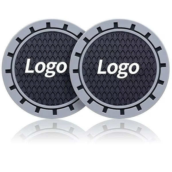 CUSTOM RUBBER CAR CUP HOLDER WITH YOUR LOGO – (2 PIECES PER SET) - VLINIX