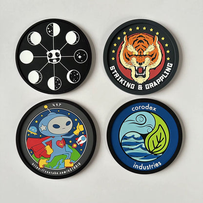 PORTAVASOS DE GOMA PERSONALIZADO PARA COCHE CON TU LOGO – (2 PIEZAS POR JUEGO) - VLINIX