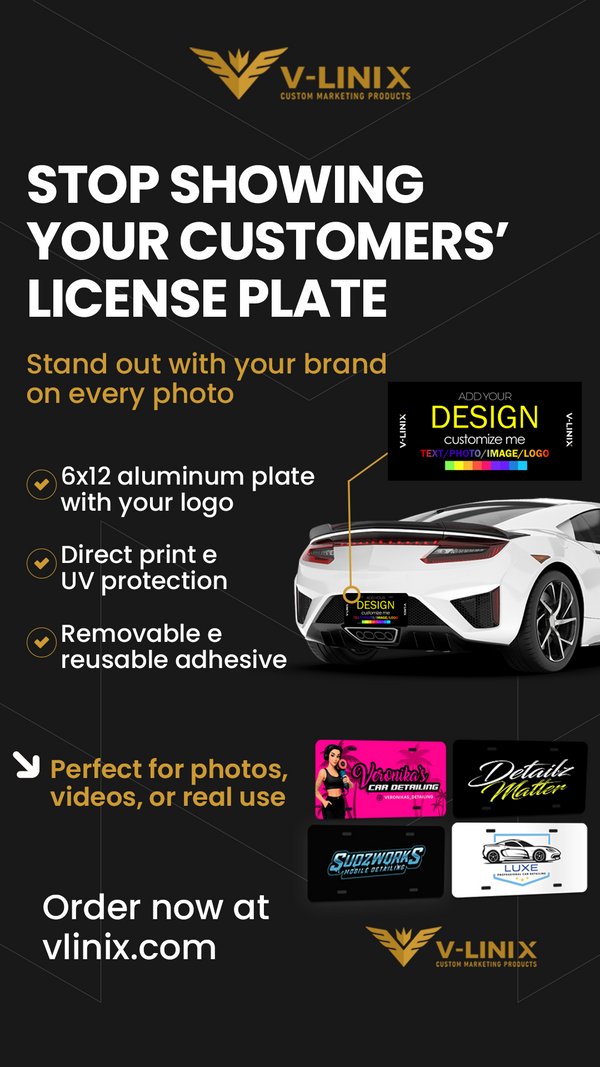 Custom Cover Plate for Mobile Detailers – Aluminum + Reusable Adhesive | VLINIX