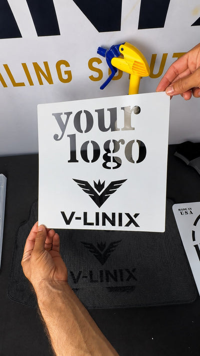 Custom logo stencil FLEXLINE - V-LINIX