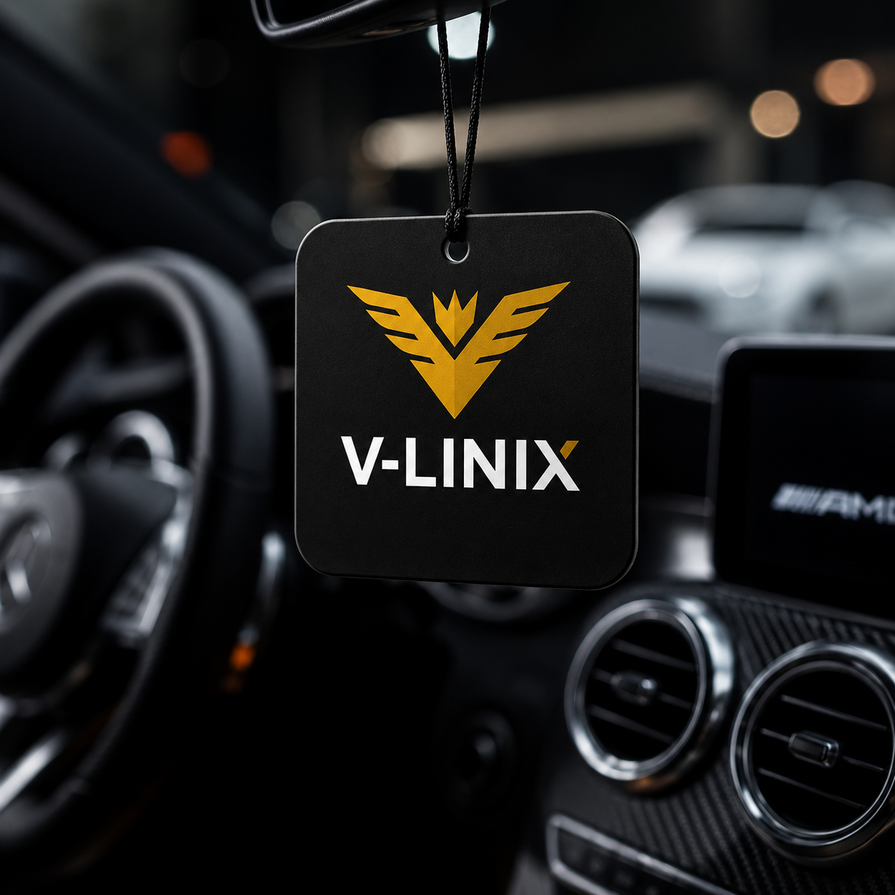 Ambientadores para coche personalizados con tu logotipo – Cuadrados de 6,35 cm - Precios al por mayor (desde tan solo $0,90/unidad) | VLINIX