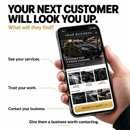 Detailing Website, High Converting Landing Page