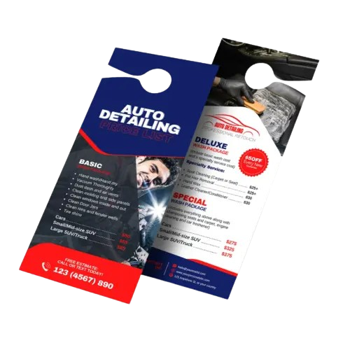 Colgador de puerta profesional para detallistas | Diseño personalizado listo para imprimir - VLINIX