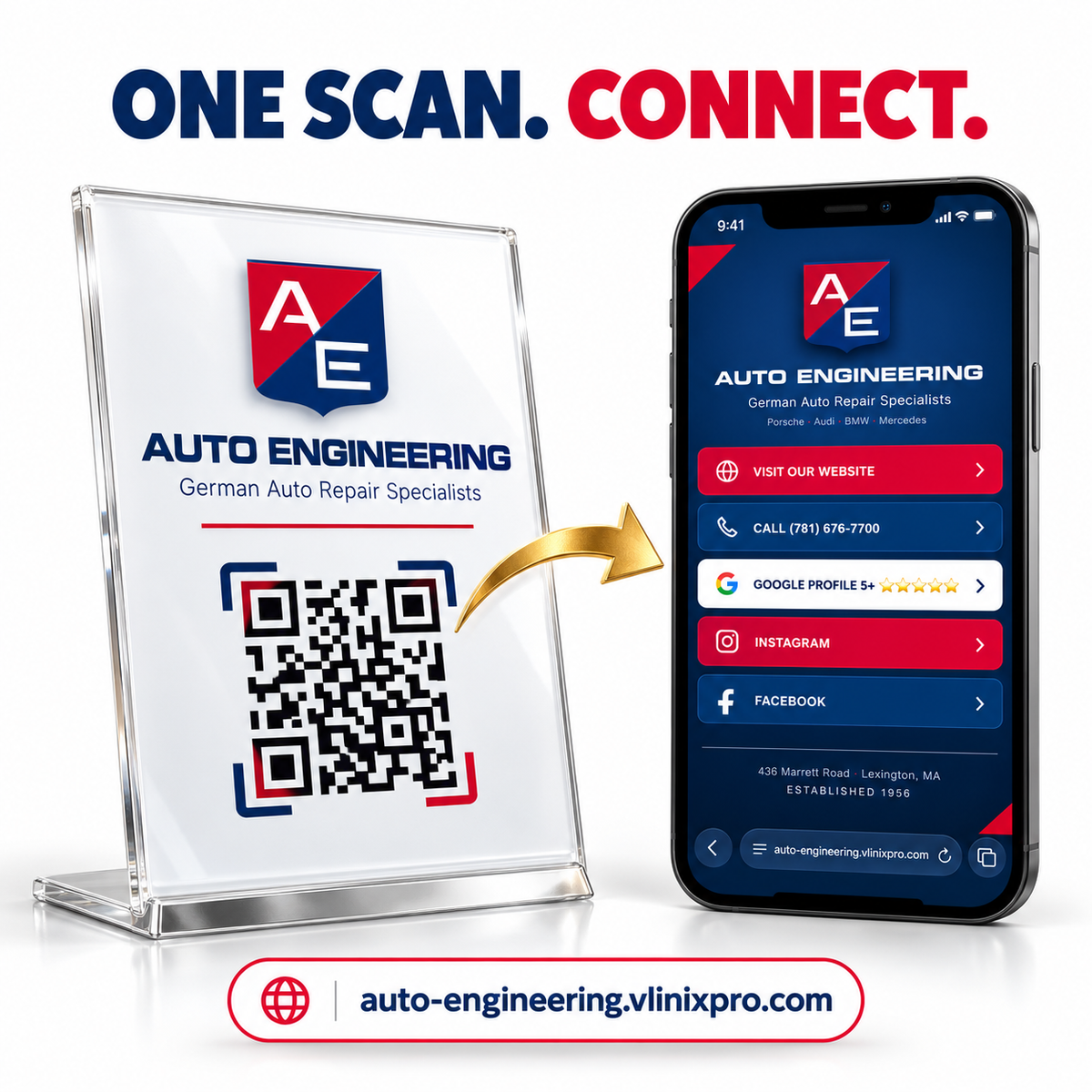 Custom Business Page + QR Code | No Monthly Fees