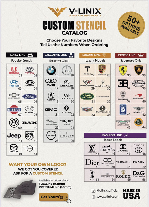 50% off 🔥🔥🔥 Choose Your Stencils +50 Brands Available | Ready in 24 Hours - VLINIX