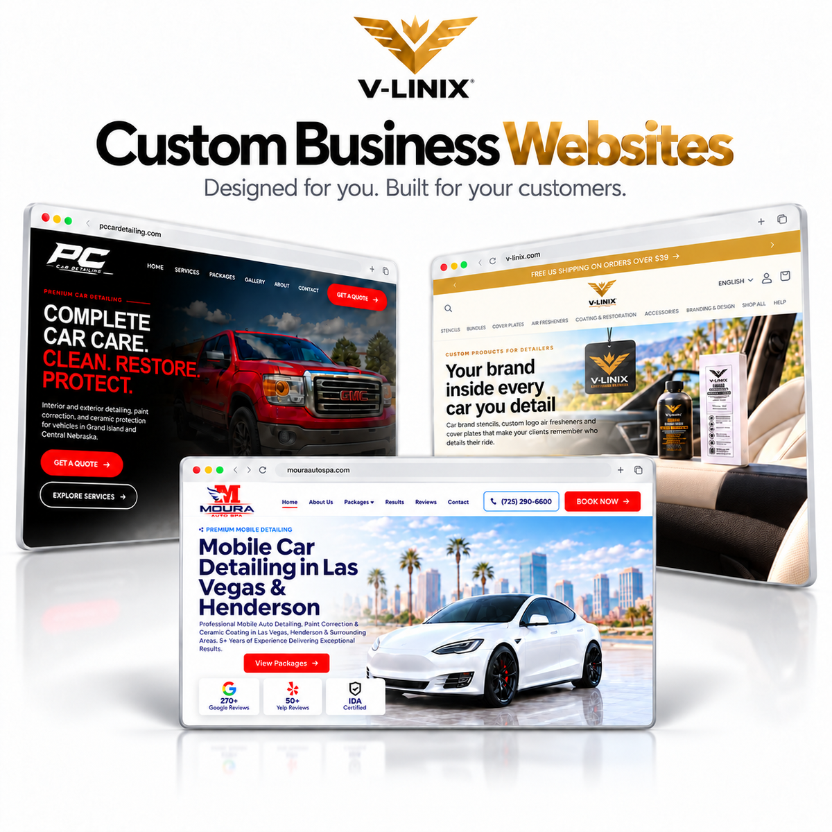 Detailing Website, High Converting Landing Page