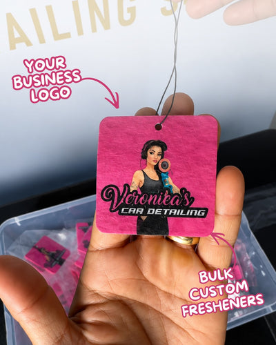 Custom logo air freshener for business giveaways - V-LINIX
