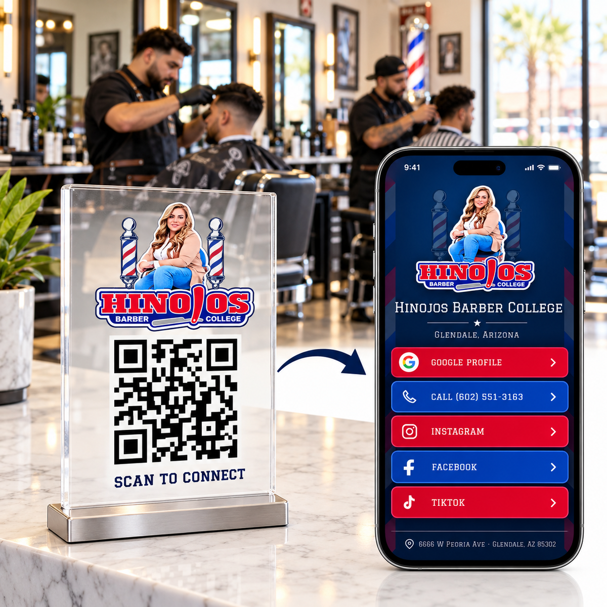 Custom Business Page + QR Code | No Monthly Fees