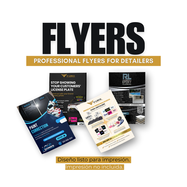 Professional Custom Flyer for Detailing | Print-Ready Design - VLINIX