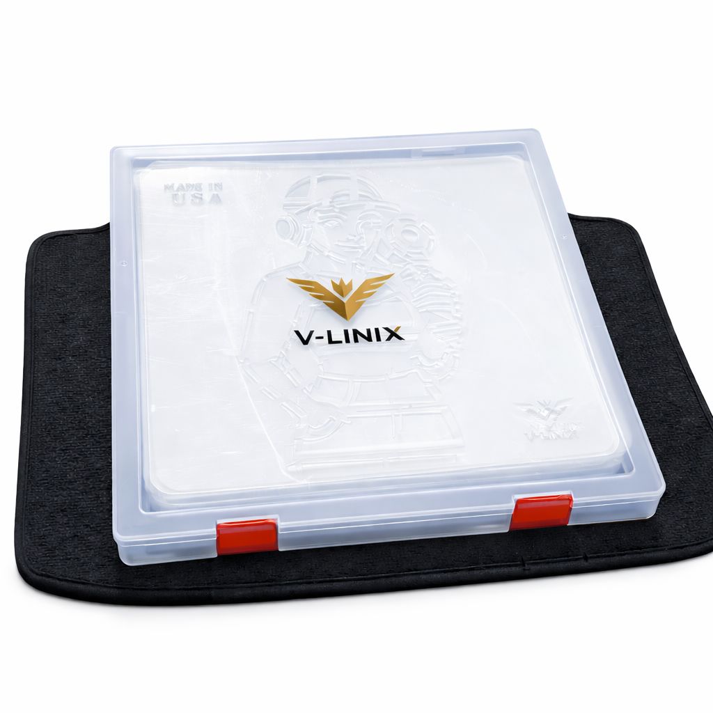 Estuche profesional para guardar plantillas: capacidad para 60 plantillas (30 x 30 x 2,5 cm) - VLINIX