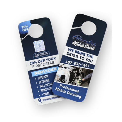 Colgador de puerta profesional para detallistas | Diseño personalizado listo para imprimir - VLINIX