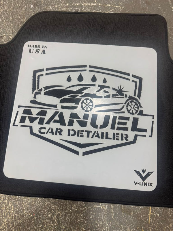 Custom Detailing Logo Stencil (2pcs)  – Made to Order - Text or Design - FLEXLINE - VLINIX