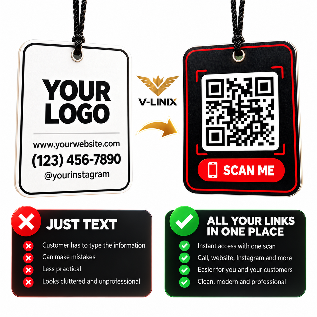 Custom Business Page + QR Code | No Monthly Fees