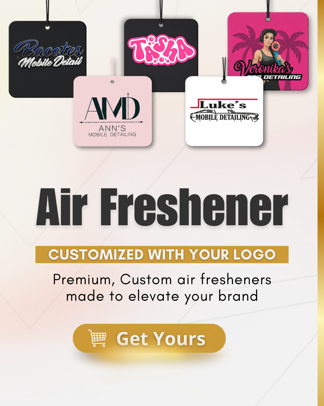 Ambientadores personalizados | Con tu logotipo